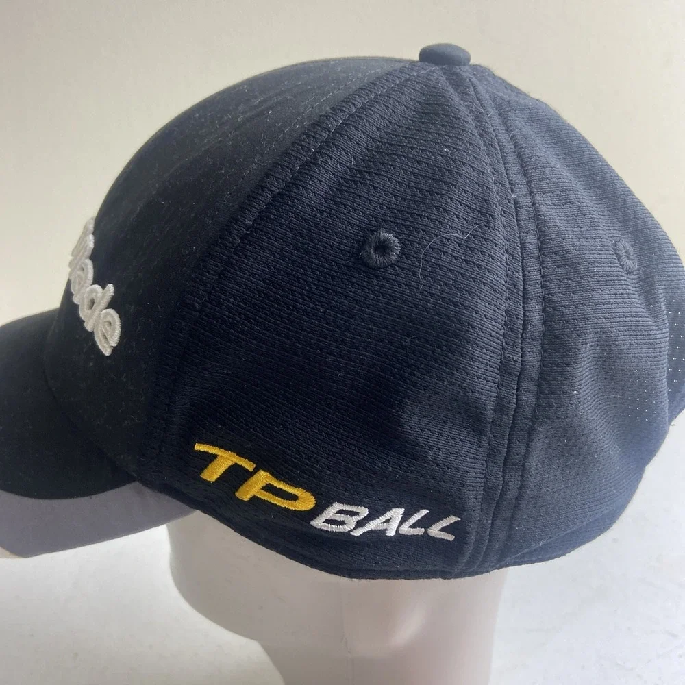 Taylor Made Golf Hat Cap Adjustable Black Velour T-Max‎ Gear Burner Clean